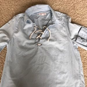 Adorable jean dress shirt